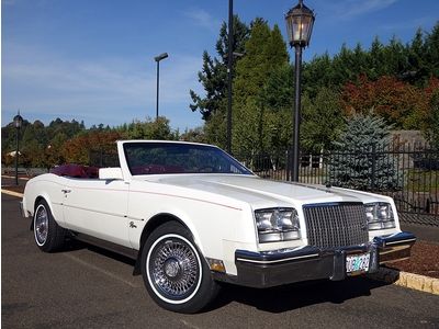 1983 buick riviera convertible 5.0 v8 auto w/ pwr top only 16k miles *1 owner*