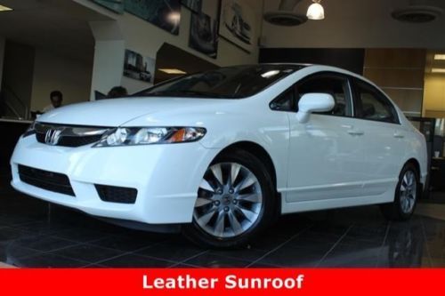 2009 honda civic sdn one owner leather sunroof