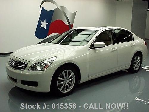 2009 infiniti g37 journey prem sunroof nav rear cam 36k texas direct auto