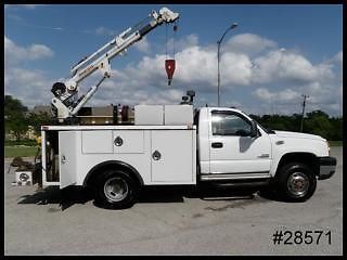 4wd 3500hd 9' caseco service body utility stellar crane dually 4x4 we finance!