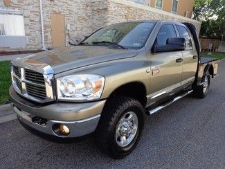 2009 ram 2500 4x4 quad cab cm flat bed slt cummins turbo diesel auto tow package