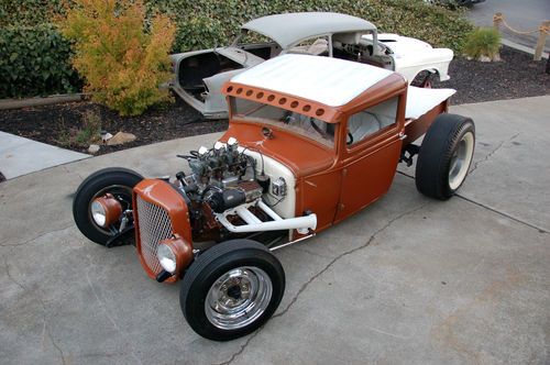 1930 hot rod model a truck chopped with lots of attitude and a mean stance