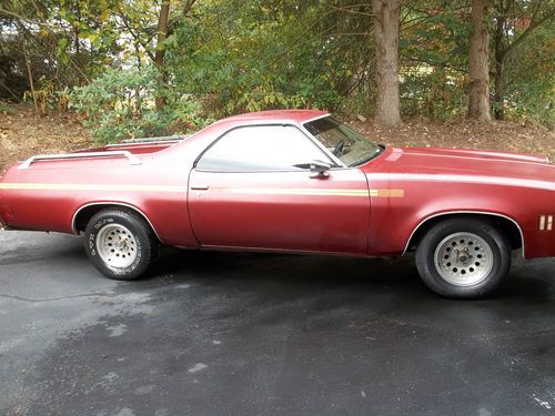 1976 chevrolet el camino ss-swivel bucket, auto in floor w/console no reserve!