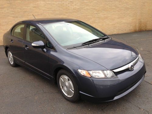 2008 honda civic hybrid sedan 4-door 1.3l navigation one owner clean carfax!!!