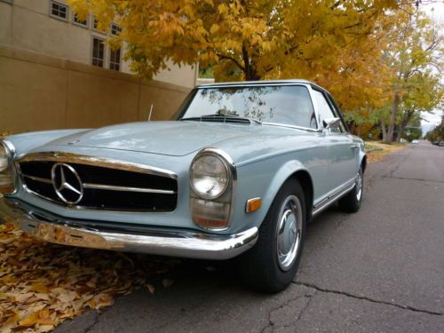 Classic 68 mercedes 250 sl roadster convertible 230 280 w113 records make offer