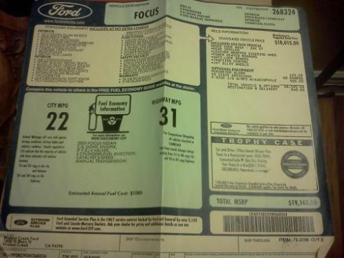 2005 Ford Focus ZX4 ST *No Reserve* 2.3L One owner - all records - 5-speed, image 11