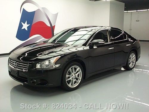 2011 nissan maxima 3.5 sv leather 18&#034; wheels blk on blk texas direct auto