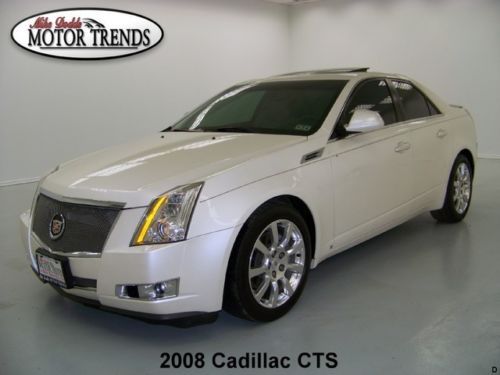 2008 cadillac cts navigation pano roof bose sound heated ac seats bluetooth 65k