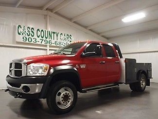 2008 ram slt quad cab 4x4 cummins diesel slt  automatic 1 owner cm utility bed