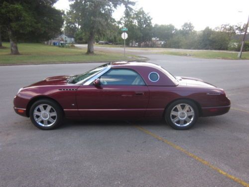 2004 ford thunderbird premium hardtop low miles like new chrome wheels htd seats