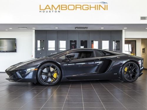 2013 lamborghini lp700-4 aventador metallic black parking yellow only 1791 miles