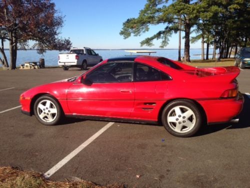 1993 toyota mr2 turbo - 109k t-tops 5-speed leather red over black!