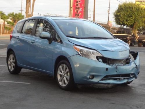 2014 nissan versa note sl damaged salvage economical perfect fixer runs! l@@k!!