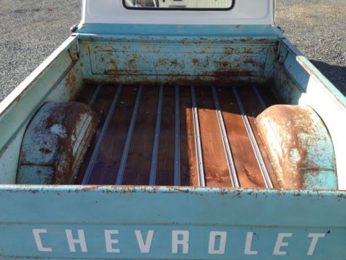 1964 CHEVY C10 FLEET SIDE SHORT BED CALIFORNIA PATINA BARN FIND SHOP TRUCK, image 4
