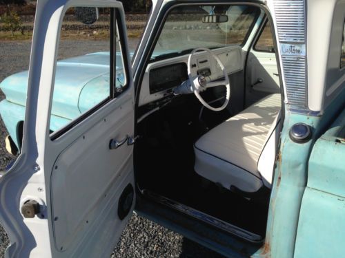 1964 CHEVY C10 FLEET SIDE SHORT BED CALIFORNIA PATINA BARN FIND SHOP TRUCK, image 12