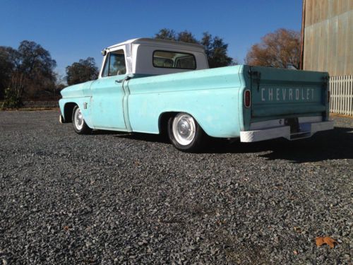 1964 CHEVY C10 FLEET SIDE SHORT BED CALIFORNIA PATINA BARN FIND SHOP TRUCK, image 19