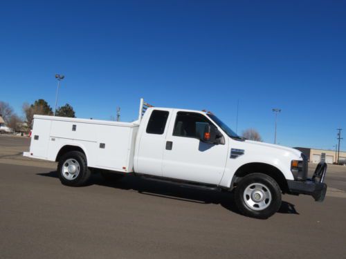 2008 ford f-350 supercab utility bed v10 all power 1 owner fleet no salt history