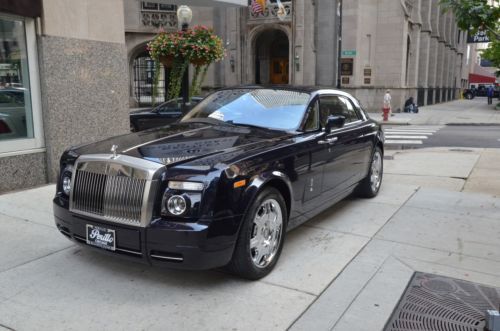 2009 rolls royce phantom coupe.  blue velvet with moccasin.