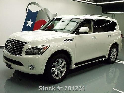 2011 infiniti qx56 theater sunroof nav dual dvd 20's 9k texas direct auto