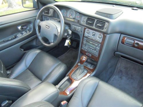 2004 VOLVO C70 CONVERTIBLE TRIPLE BLACK 242HP AUTO 1-FLORIDA OWNER! NO RESERVE!!, image 2