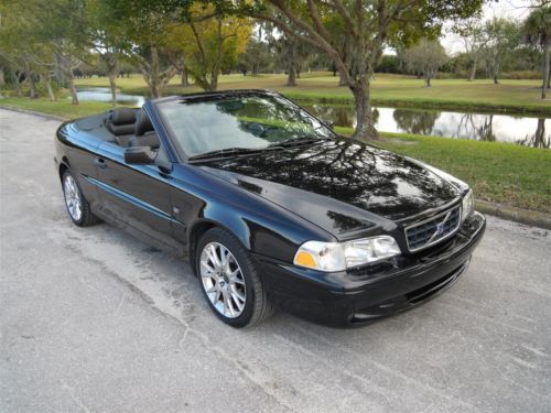 2004 VOLVO C70 CONVERTIBLE TRIPLE BLACK 242HP AUTO 1-FLORIDA OWNER! NO RESERVE!!, image 3