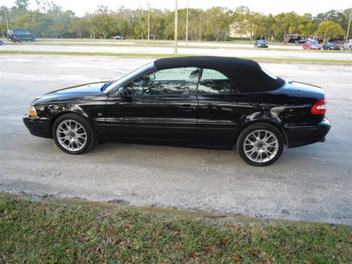2004 VOLVO C70 CONVERTIBLE TRIPLE BLACK 242HP AUTO 1-FLORIDA OWNER! NO RESERVE!!, image 8