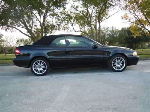 2004 VOLVO C70 CONVERTIBLE TRIPLE BLACK 242HP AUTO 1-FLORIDA OWNER! NO RESERVE!!, image 10