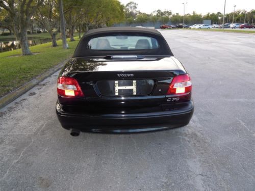 2004 VOLVO C70 CONVERTIBLE TRIPLE BLACK 242HP AUTO 1-FLORIDA OWNER! NO RESERVE!!, image 32