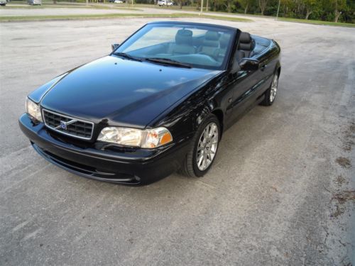 2004 VOLVO C70 CONVERTIBLE TRIPLE BLACK 242HP AUTO 1-FLORIDA OWNER! NO RESERVE!!, image 51