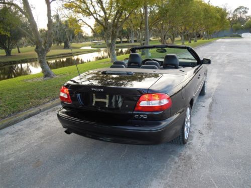 2004 VOLVO C70 CONVERTIBLE TRIPLE BLACK 242HP AUTO 1-FLORIDA OWNER! NO RESERVE!!, image 53