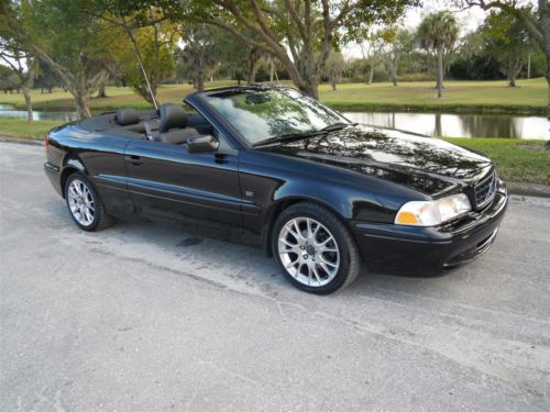 2004 VOLVO C70 CONVERTIBLE TRIPLE BLACK 242HP AUTO 1-FLORIDA OWNER! NO RESERVE!!, image 63