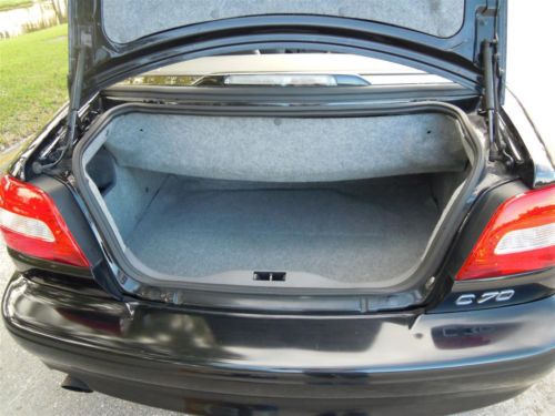 2004 VOLVO C70 CONVERTIBLE TRIPLE BLACK 242HP AUTO 1-FLORIDA OWNER! NO RESERVE!!, image 77
