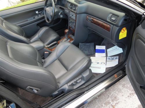 2004 VOLVO C70 CONVERTIBLE TRIPLE BLACK 242HP AUTO 1-FLORIDA OWNER! NO RESERVE!!, image 83