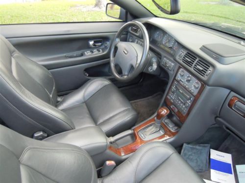 2004 VOLVO C70 CONVERTIBLE TRIPLE BLACK 242HP AUTO 1-FLORIDA OWNER! NO RESERVE!!, image 85