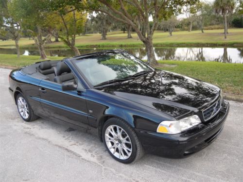 2004 VOLVO C70 CONVERTIBLE TRIPLE BLACK 242HP AUTO 1-FLORIDA OWNER! NO RESERVE!!, image 88