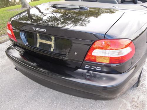 2004 VOLVO C70 CONVERTIBLE TRIPLE BLACK 242HP AUTO 1-FLORIDA OWNER! NO RESERVE!!, image 90