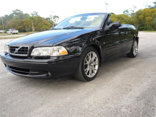 2004 VOLVO C70 CONVERTIBLE TRIPLE BLACK 242HP AUTO 1-FLORIDA OWNER! NO RESERVE!!, image 93