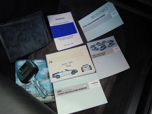 2004 VOLVO C70 CONVERTIBLE TRIPLE BLACK 242HP AUTO 1-FLORIDA OWNER! NO RESERVE!!, image 98