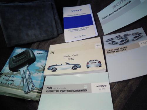 2004 VOLVO C70 CONVERTIBLE TRIPLE BLACK 242HP AUTO 1-FLORIDA OWNER! NO RESERVE!!, image 99