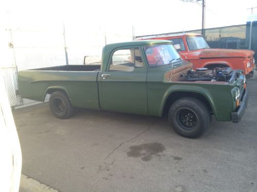 Dodge d100 long bed pick up no reserve runs &amp; drives!