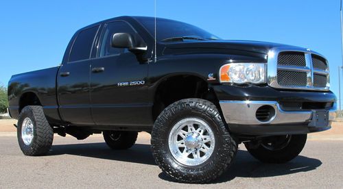 No reserve... 2005 dodge 2500 crew shorty bed 4x4 5.9 cummins slt black beauty