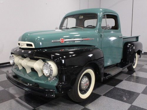 Two-tone meadow green &amp; black, stroked 59c flathead v8, converted to 12v!