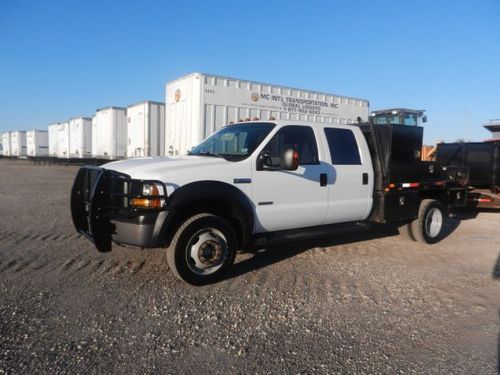2007 ford 4500 dullly diesel ,4x4  with 9ft flat bed.