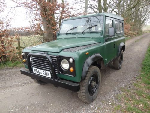 Land rover defender 90 1987 model with gasoline engine 5 speed transmission