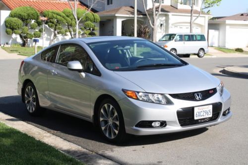 2012 honda civic si 6-speed manual stick sunroof 12k miles