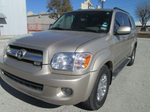 2005 toyota sequoia limited no reserve leather sunroof dvd runs smooth clean