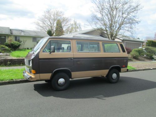 1984 volkswagen vanagon campmobile van camper 3-door 1.9l rare not bus split bug