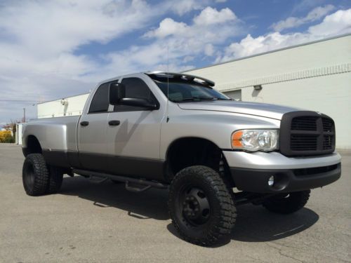 Clean 2005 dodge ram 3500 slt crew cab dually 4x4 5.9 cummins turbo diesel