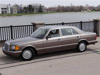 1989 mercedes-benz 560sel brown/tan lthr only 83k original no rust no reserve ~