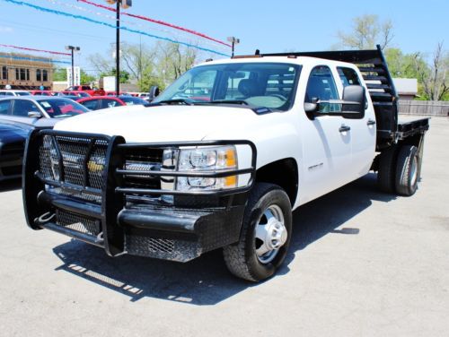 Silverado 3500 chassis crew grill guard tow hooks dual rear wheels allison trans